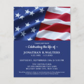 Papier Budget Célébration De La Vie Invitation Drapeau Am (Devant)