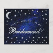 Papier Budget céleste Starry Night Bridesmaid Proposition (Devant)