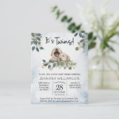 Papier Budget C'est des jumeaux ! Baby shower Puppy Water (Debout devant)