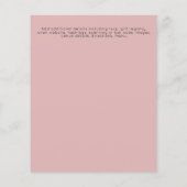 Papier BUDGET C'est une fille Glittery Baby shower Unicor (Dos)