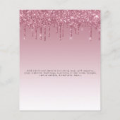 Papier BUDGET C'est une fille Glittery Baby shower Unicor (Dos)