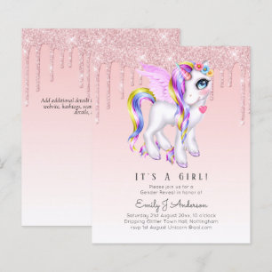 Papier BUDGET C'est une licorne pailletée Fête de naissan