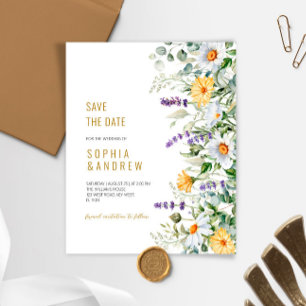 Papier Budget Chamomile & Eucalyptus Enregistrer la date