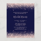 Papier Budget Champagne Parties scintillant 40e anniversa (Dos)