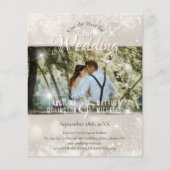 Papier Budget Champagne Parties scintillant Mariage Enreg (Devant)