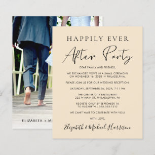 Papier Budget Champagne Photo Mariage Invitation de récep