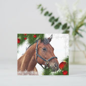 Papier Budget Cheval Noël équine Cute Pony Holiday (Debout devant)