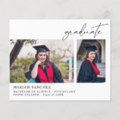 Papier Budget Chic 2 Multi Photo Graduate Faire-part (Devant)