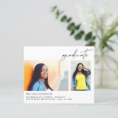 Papier Budget Chic 5 Multi Photo Graduate Faire-part (Debout devant)