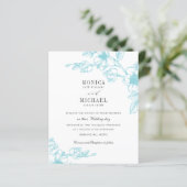 Papier BUDGET Chic AQUA Magnolia Flower Branch Mariage (Debout devant)