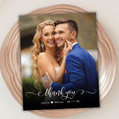 Papier Budget Chic Calligraphie 2 Photo Mariage Merci