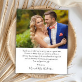 Papier Budget Chic Calligraphie 2 Photo Mariage Merci