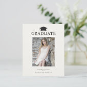 Papier Budget Chic DIPLÔT Faire-part de diplôme de photog (Debout devant)