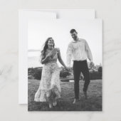 Papier BUDGET Chic Embossed Look Wedding Save the date (Dos)