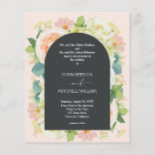 Papier Budget Chic Florals Mariage Tous en un Invitations (Devant)
