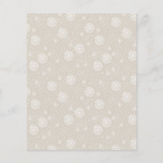 Papier Budget Chic Gold Script Photo Joyeux Noël (Dos)