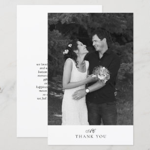 Papier BUDGET Chic Moderne Faire-Part de Mariage Photo Mo