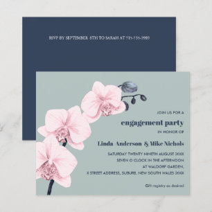 Papier BUDGET Chic Orchid Branch Marine rose sauge mariag
