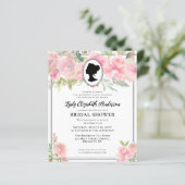 Papier Budget Chic Rose Florals Regency Fête des mariées (Debout devant)