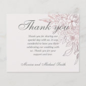 Papier BUDGET Chic Rose or Floral | MERCI (Devant)