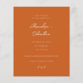 Papier Budget Chic Stylish Photo Enregistrer la date 3 Or (Dos)