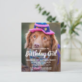 Papier Budget Chien Anniversaire Personnalisé Animaux de  (Debout devant)
