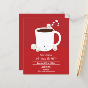 Papier Budget Chocolat Chocolat Noël Invitation