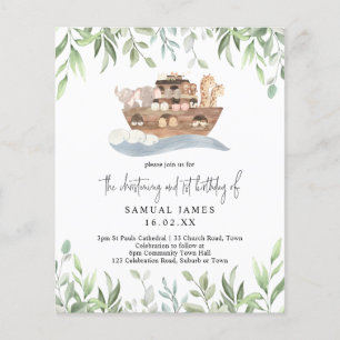 Papier Budget Christening & 1er Anniversaire Arche de Noé