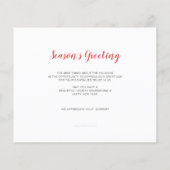 Papier Budget Christmas Tree Car Business Holiday Card (Dos)