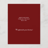 Papier Budget Christmas Tree Red Business Holiday Card (Dos)