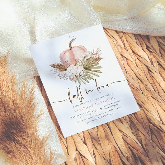 Papier Budget Chute en amour Citrouille rose Fête des mar