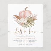 Papier Budget Chute en amour Citrouille rose Fête des mar (Devant)