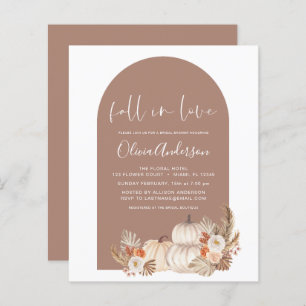 Papier Budget Chute en amour Fête des mariées Citrouilles