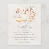 Papier BUDGET Citrouille blanc 30e anniversaire Invitatio (Devant)