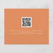 Papier Budget Citrouilles Florals Mariage de automne QR D (Dos)