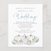 Papier Budget Citrouilles Turquoise Foliage QR Wedding In (Devant)