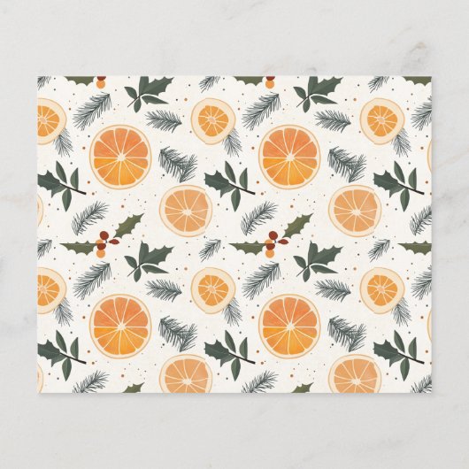 Papier Budget Citrus Hygge Christmas Flat Holiday Card (Dos)