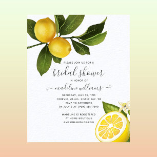 Papier BUDGET Citrus Lemon Garden Fête des mariées Invita