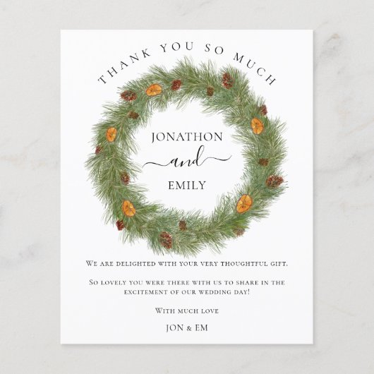 Papier Budget Citrus Mariage Citrus Citrus Citrus Merci (Devant)