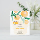 Papier Budget Citrus Orange Little Cutie Baby shower (Debout devant)