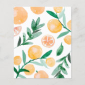 Papier Budget Citrus Orange Little Cutie Baby shower (Dos)
