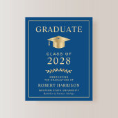 Papier Budget Classic Blue Gold Faire-part