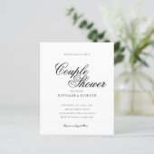 Papier BUDGET Classic Elegant Script Couple Shower (Debout devant)