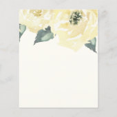 Papier Budget Classique Botanique Rose Fleur Blanche Crèm (Dos)