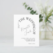 Papier BUDGET Classique moderne l'Arc Mariage photo (Debout devant)