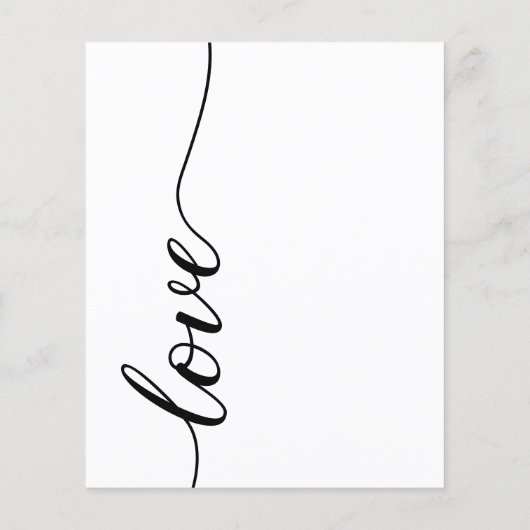 Papier Budget Classique moderne Mariage noir et blanc (Dos)