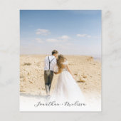 Papier BUDGET Classique Simple Marine Bleu Monogramme Mar (Dos)