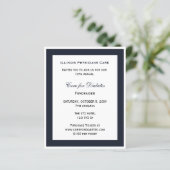 Papier Budget Classy Blue Corporate Party Invitation (Debout devant)