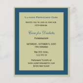 Papier Budget Classy Blue Corporate Party Invitation (Devant)