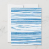 Papier Budget Clothesline Blue Boy Baby Shower invitation (Dos)